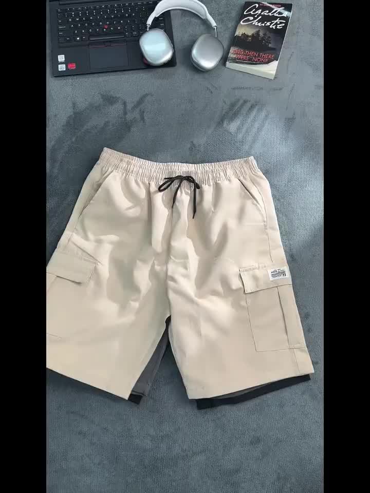 3-Pack Heavy-Duty Ripstop Fabric Men's Cargo Shorts Bundle - 6+ Utility Pockets, Adjustable Waist | Workout, Hiking & Construction Ready, Summer Value Set